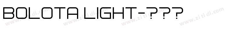 bolota light字体转换